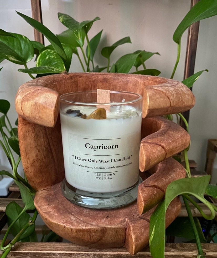 Zodiac candle will come with Zodiac crystal, Zodiac herb and element crystals